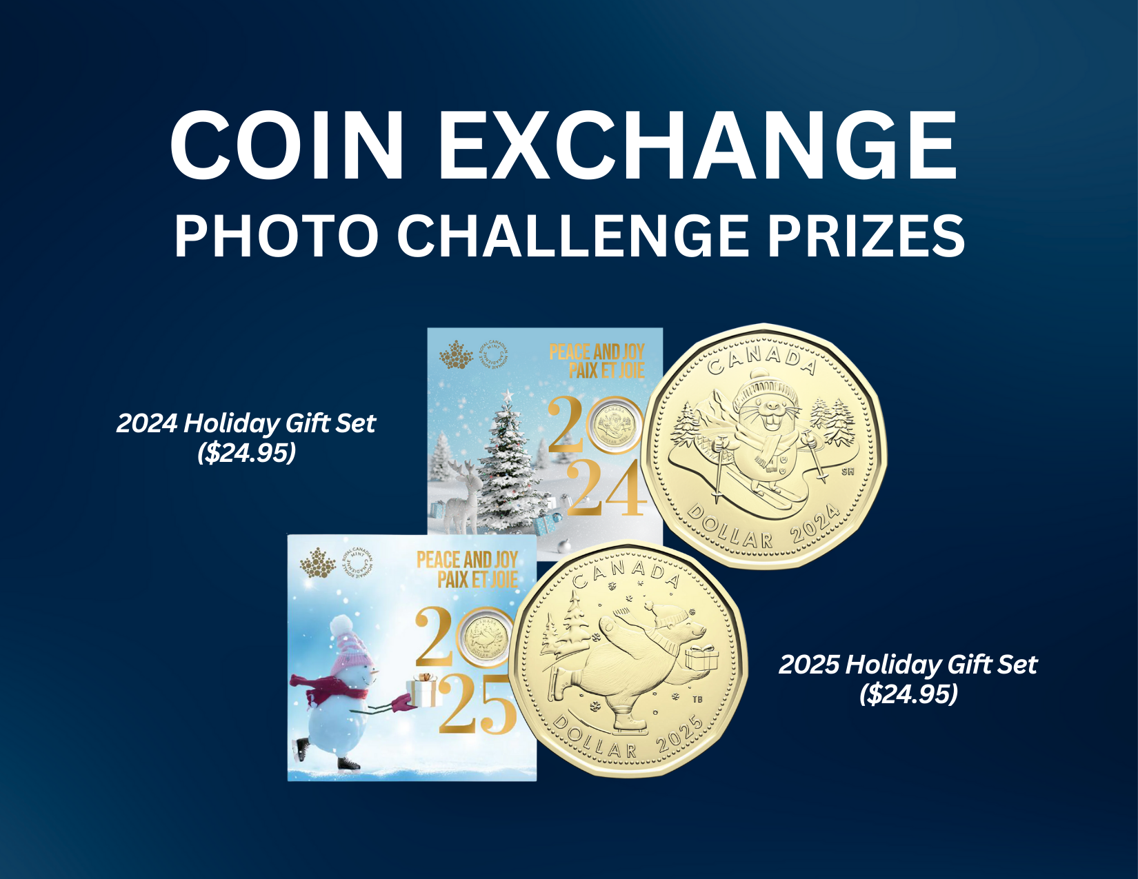 Coin Exchange Photo Challenge prizes