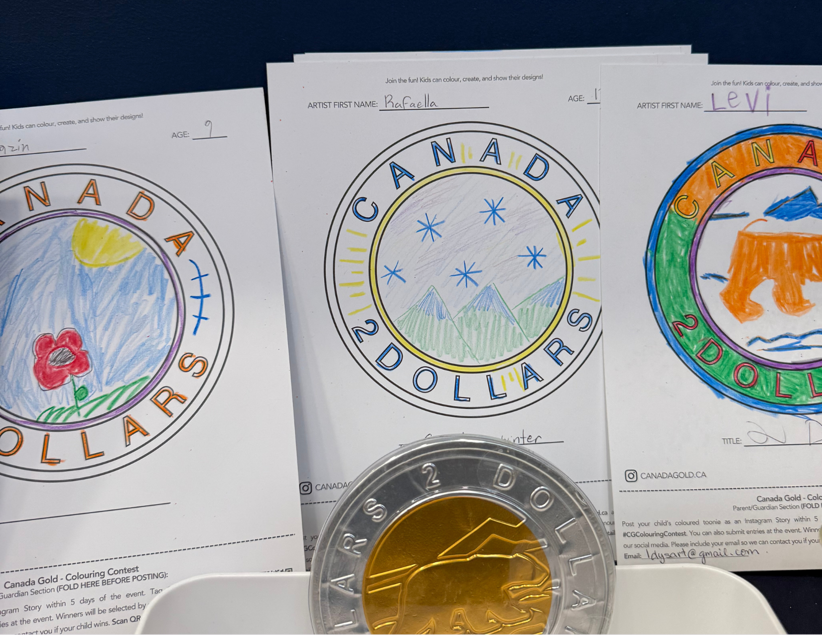 Canada Gold Coin Exchange Colouring Contest submission